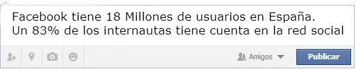 Usuarios Facebook España